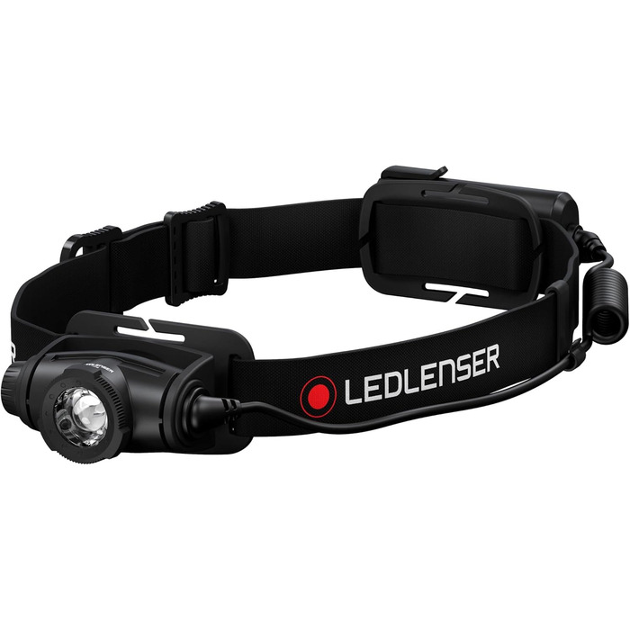 Ліхтар налобний Ledlenser H5 Core, 350 люмен, LED, IP67, фокусування, обертання, димування, 2xAA, 160 м, батарейки в комплекті