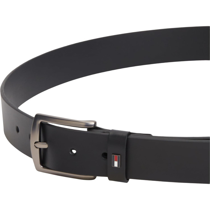 Чоловічий шкіряний ремінь Tommy Hilfiger Denton, чорний, ширина 3.5 см
