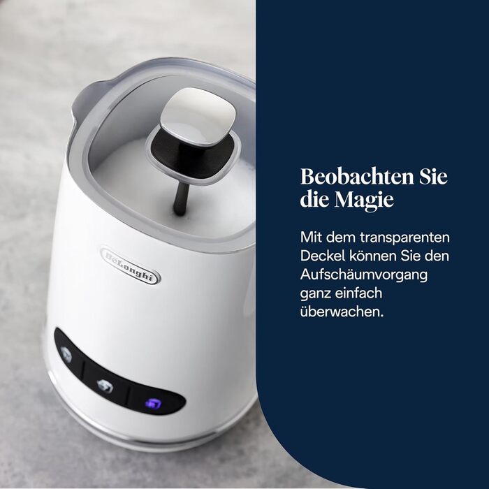 Електричний спінювач молока De'Longhi LatteMix EMF3.W, 250 мл, білий