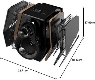 Edifier G2000 Bluetooth-колонки для геймінгу з RGB-підсвічуванням та 3 режимами звучання. Підключення: Bluetooth, USB (звукова карта), 3.5mm jack. (Чорний)