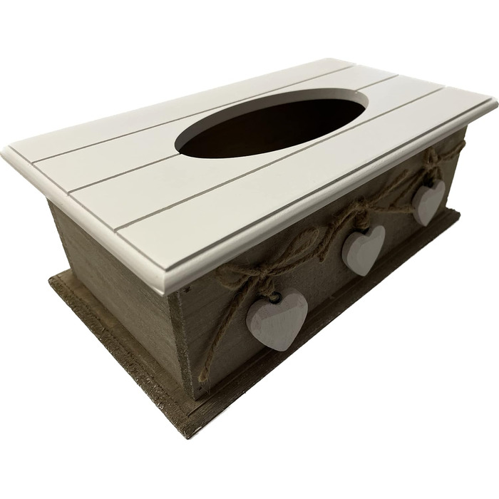 Khevga Cosmetic Tissue Box - Elegant Tissue Box in Brown, Decorative Storage for Cosmetic Tissues, Ideal for Bathroom, Living Room or Office