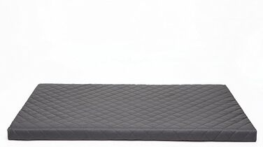 Крісло-ліжко для собак XL, 93x62 см, чорний Eco-шкіра, з матрацом