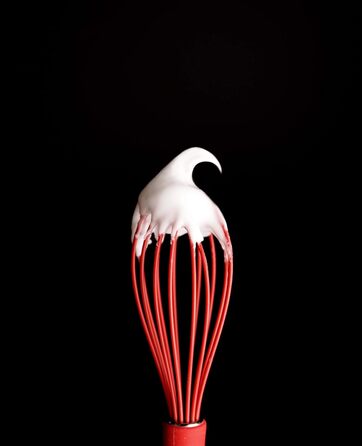 Міксер Dr. Oetker Schneebesen, ручний вінчик з платиновиого силікону, червоний, 1 шт.