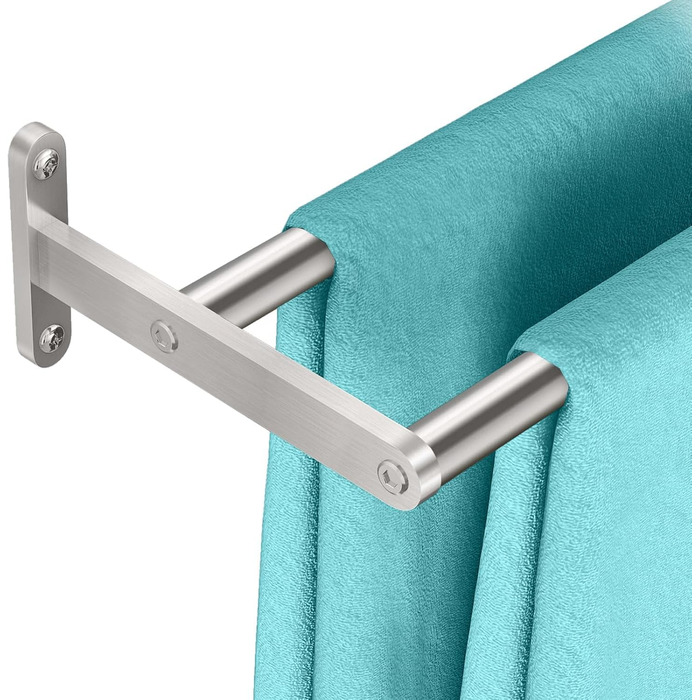 Тримач для рушників YUMORE, подвійний, з нержавіючої сталі, 80 см, для ванної кімнати та кухні