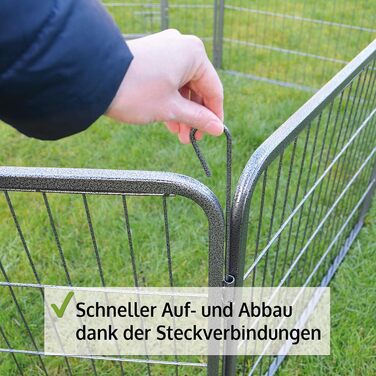 Zooprinz Freilaufgehege для собак (загон) - ідеальний вольєр для цуценят та великих собак, стабільне плетіння, 4 моделі, 70,5 см