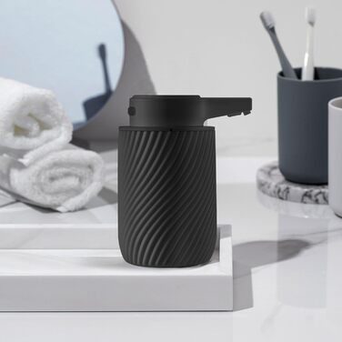 Automatic Soap Dispenser 300ml Electric Automatic Soap Dispenser with Sensor, No Touch Automatic Soap Dispenser with USB Charging for Bathroom, Kitchen, Toilet Black