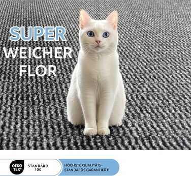 DOMOPRIMA Commercial Entrance Mat - 90x150cm - Grey - Non-Slip, Weatherproof, Washable