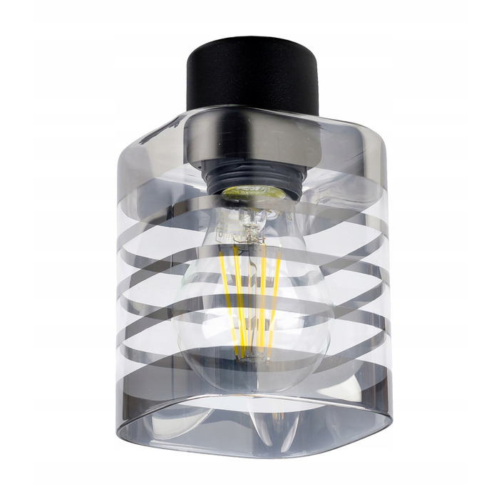 Настінний світильник-бра в стилі лофт, скляний плафон, цоколь E27