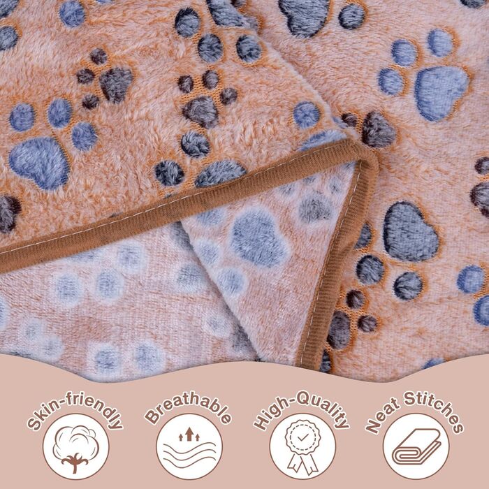 М'яка підстилка для собак та котів, 3 шт. (Великий розмір, Лапка)