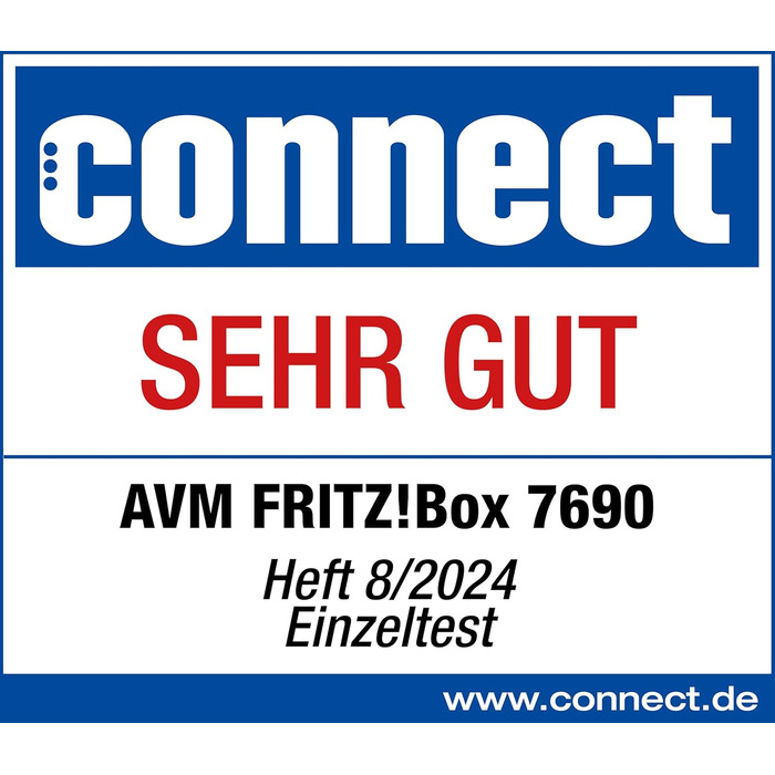 Роутер FRITZ!Box 7690: Wi-Fi 7, DSL, VDSL, ADSL, Mesh, DECT, підтримка швидкості до 300 Мбіт/с