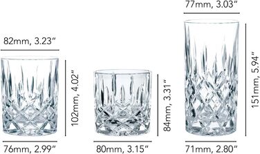 Набір склянок Spiegelau & Nachtmann Noblesse, 18 шт, прозорі