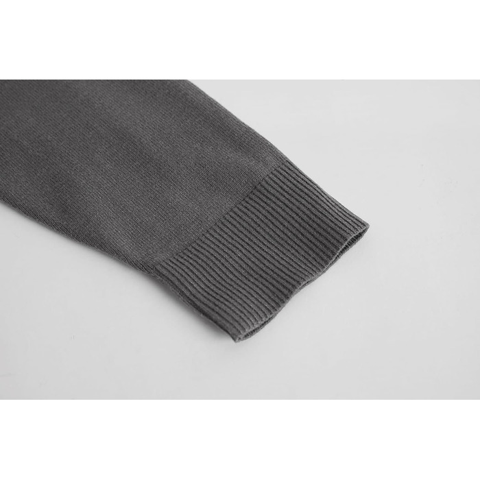 Чоловічий кардиган Runcati з в'язаного полотна, без коміра, сірий, XL