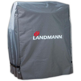 Чохол для гриля LANDMANN, водонепроникний, UV-захист, сірий, M, 60x80x120 см