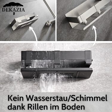 DEKAZIA® Shower Shelf without Drilling | Shower Shelf without Drilling Shower Basket without Drilling Bathroom Shelf without Drilling Shower Shelf Shampoo Holder for Shower Storage Bathroom Shelf without Drilling