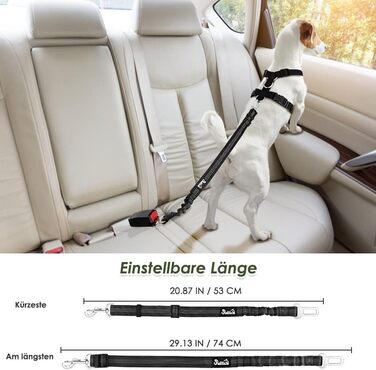 Шлейка для собак SlowTon з кріпленням для авто, чорна, розмір L. Двошарове дихаюче мереживне полотно з латексу, підходить для щоденних занять спортом.