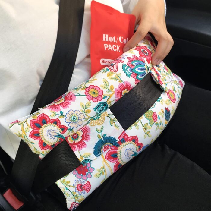 D. Cozy Pillow Belly Surgery Safety Belt Pillow with Pocket, Myomectomy Comfort Pillow for Abdominal Incision, Tummy Tuck, C-Section Recovery Gifts Women Patients (Sunflower)