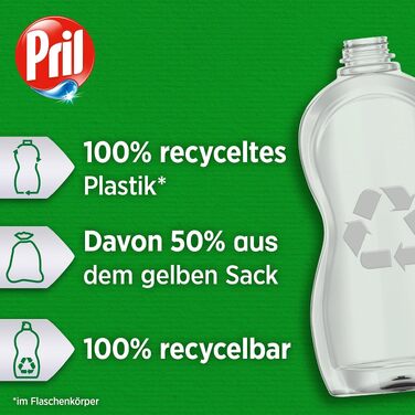 Засіб для миття посуду Pril Kraft Gel Power & Perlen, висока жиророзчинна здатність, 450 мл (набір 4 шт)