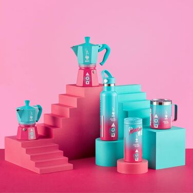 Кавоварка гейзерна Bialetti Moka Express Squid Game©, 3 чашки, алюміній