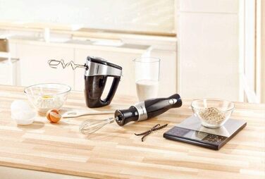 Ручний міксер Grundig HM 5040 Premium, 300 Вт, чорно-срібний, одинарний