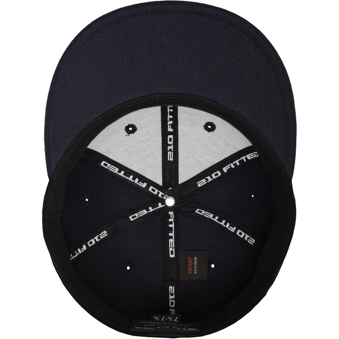 Кепка Flexfit Premium 210 Fitted Unisex (темно-синій, L-XL) - Базова модель, Casual, Streetwear