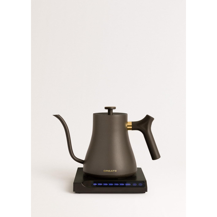 Electric Kettle 0.5L - HATTORI STUDIO - White with Keep Warm, Safety System, Thermostat, Digital Display, Temperature Indicator, 880W
