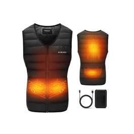 HEWINZE Грілка жилет чоловіча з акумулятором 7.4V - теплий жилет для полювання та активного відпочинку