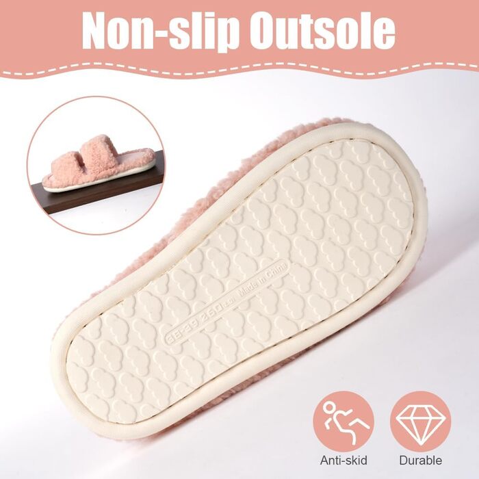 Тапочки жіночі OFFCUP Fuzzy з м'якою піною Memory, у формі акули, антиковзкі, теплі та зручні, рожеві, 38/39