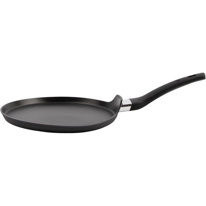 MasterChef Crepe Pan Induction, Pancake Pan for Pancakes, Roti, Omelette, Tortilla, Induction, Gas, Ceramic Hob, Non-Stick Coating Aluminum, 25cm, Extra Wide Natural Collection (Essentials Collection)