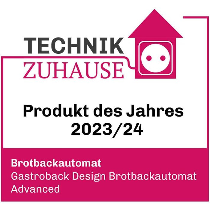 Хлібопечка GASTROBACK Advance - повністю автоматична хлібопекарня з 18 програмами (вкл. йогурт), таймером, відсіком для інгредієнтів, оглядовим вікном, бротавтоматом / хлібопекарня з нержавіючою сталлю, для 1 особи