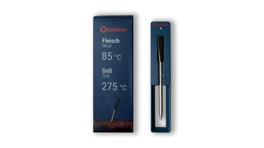 Термометр для гриля та м'яса SCALESON S410 бездротовий з підключенням до застосунку, радіус дії 10 метрів, швидка зарядка за 5 хвилин