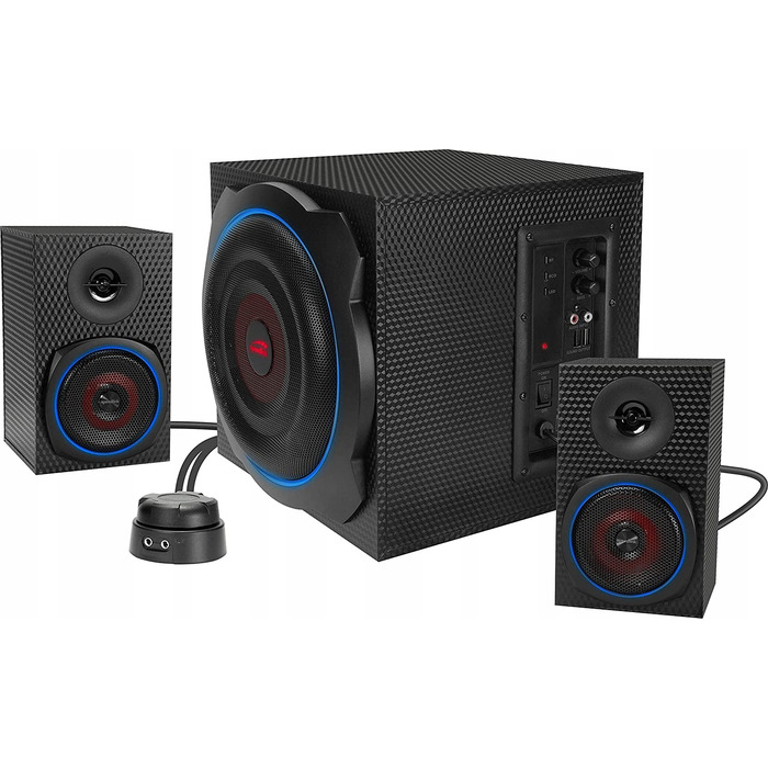 Акустична система 2.1 SpeedLink Gravity Carbon 60 Вт, чорна