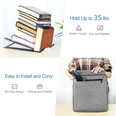 Підставка для ноутбука iVoler, регульована по висоті (6 рівнів), алюмінієва, складна, портативна, з вентиляцією, сумісна з ноутбуками та планшетами 10-15.6