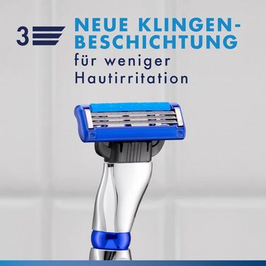 Смінні леза для чоловічих бритв Gillette Mach 3, 20 шт, сині