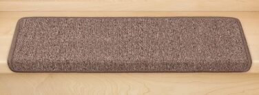 Kettelservice-Metzker Stair Treads / Stair Mats Ariston 15-Piece Value Set Rectangular Light Brown 15 Pieces Light Brown Rectangular