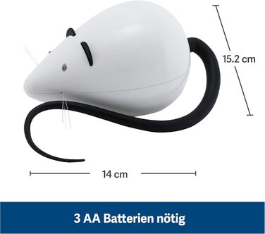 PetSafe Cat Toy, Interactive Activity Toy with Timer, 3 AA Batteries Required (Rolorat)