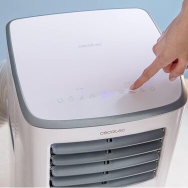 Cecotec Forceclima 7400 Touch - портативна кліматична установка, 7000 BTU, LED-дисплей, 4 режими, 2 швидкості, охолодження до 15 м2, з пультом ДУ та сенсорним керуванням