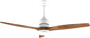 Стельовий вентилятор Cecotec EnergySilence Aero 5275 DarkWood з LED підсвіткою та пультом, 40W, 52 дюйми, DC мотор, зимовий/літній режим