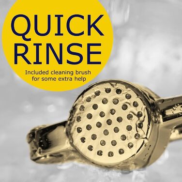 Преміум-нічна прес для часнику з нержавіючої сталі – підвищує якість вашого кулінарного досвіду. Набір прес, подрібнювач та лущильник часнику, стійкий до миття в посудомийній машині та нержавіючий (Золото)