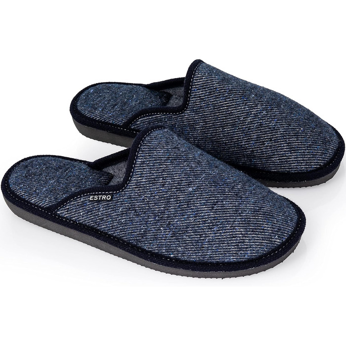 Чоловічі халати ESTRO F17 Jeans 43 EU з антиковзкою підошвою Memory Foam