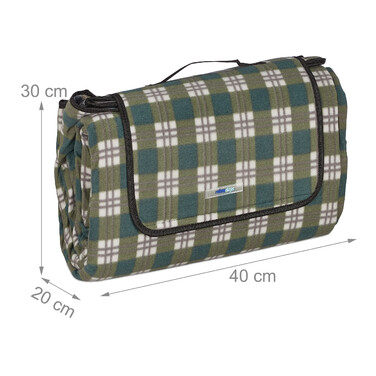 Relaxdays XXL Picnic Blanket 200x300 cm Checked