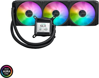 Система водяного охолодження ASUS Prime LC ARGB LCD - 3 вентилятори, чорний (Intel LGA 1851, 1700, 1200, 115X, AMD AM5, AM4)