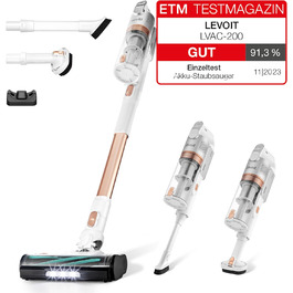 Бездротовий пилосос Levoit LVAC-200: 4-в-1, для дому та авто, фільтрація 99,9%, для тварин, килимів, твердих поверхонь