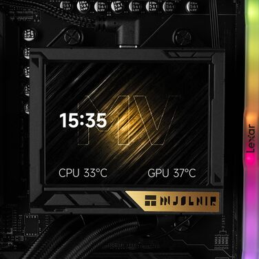 Система рідинного охолодження процесора Thermalright TR Mjolnir Vision 360 UB PRO ARGB Black, LCD-дисплей 3.5