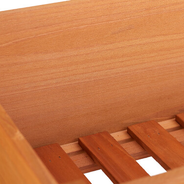 Relaxdays Підняте ліжко Wood Світло-коричневий