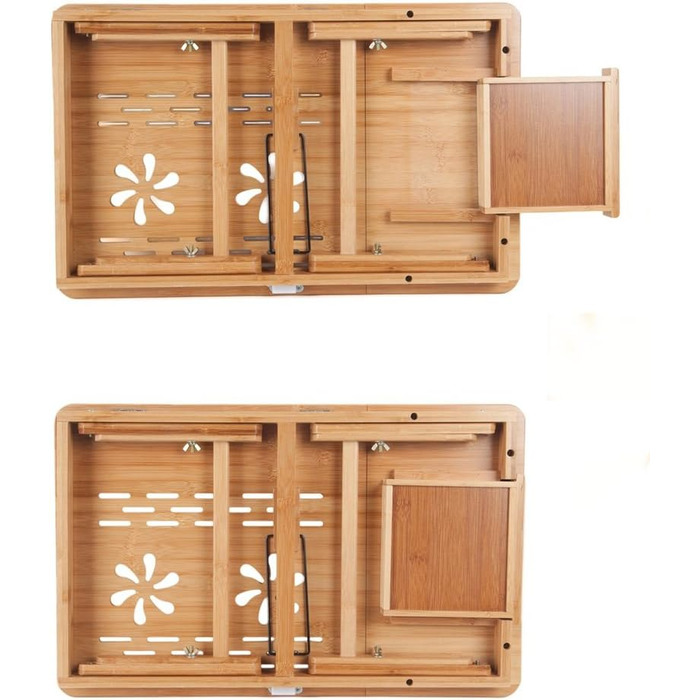 Столик для ноутбука BAKAJI: регульований, складний, 55x35x29 см