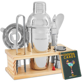 Mixology Bartender Set with Stand - Complete Cocktail Making Kit