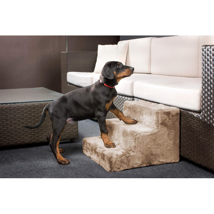 Karlie Easy Step Dog Staircase: L: 43 cm W: 41 cm H: 29 cm beige