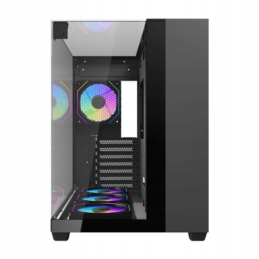 Корпус для комп'ютера darkFlash TH285 Cube Case ATX aRGB, 4 вентилятори, загартоване скло