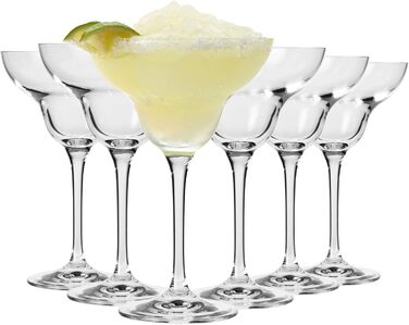 Krosno Margarita Glasses | Set of 6 | 270 ML | MIXOLOGY Collection | Perfect for Home, Restaurants, and Parties | Dishwasher Safe
