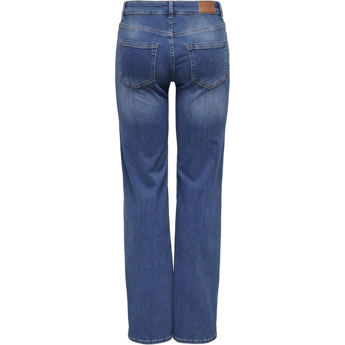 Жіночі джинси прямого крою ONLY Blush, сині, L/34L, середньої посадки